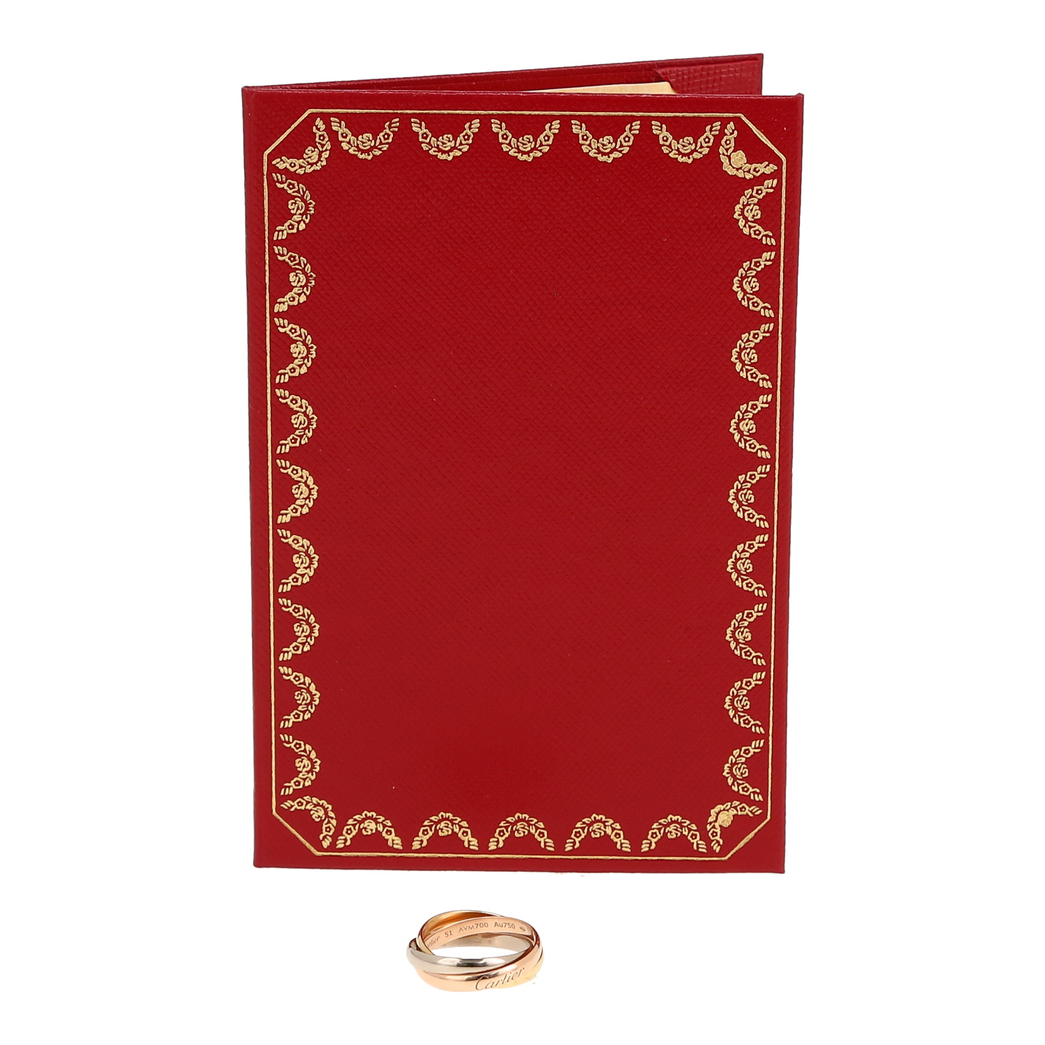 Bague Cartier Trinity petit modèle en 3 ors, taille 51 - Detail D2