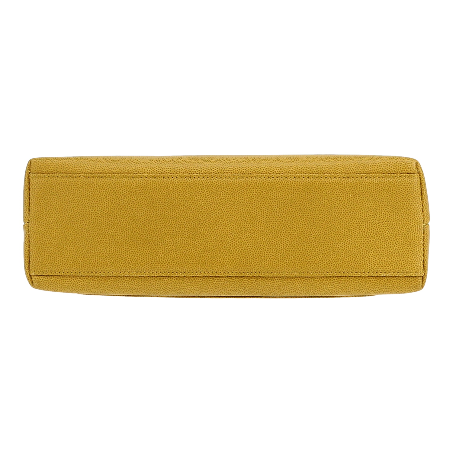 Chanel  Vintage handbag  in green grained leather - Detail D1