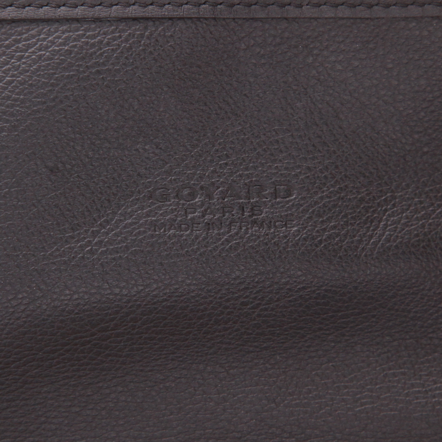 Mochila Goyard  Saint Leger en tela Goyardine negra y cuero negro - Detail D2