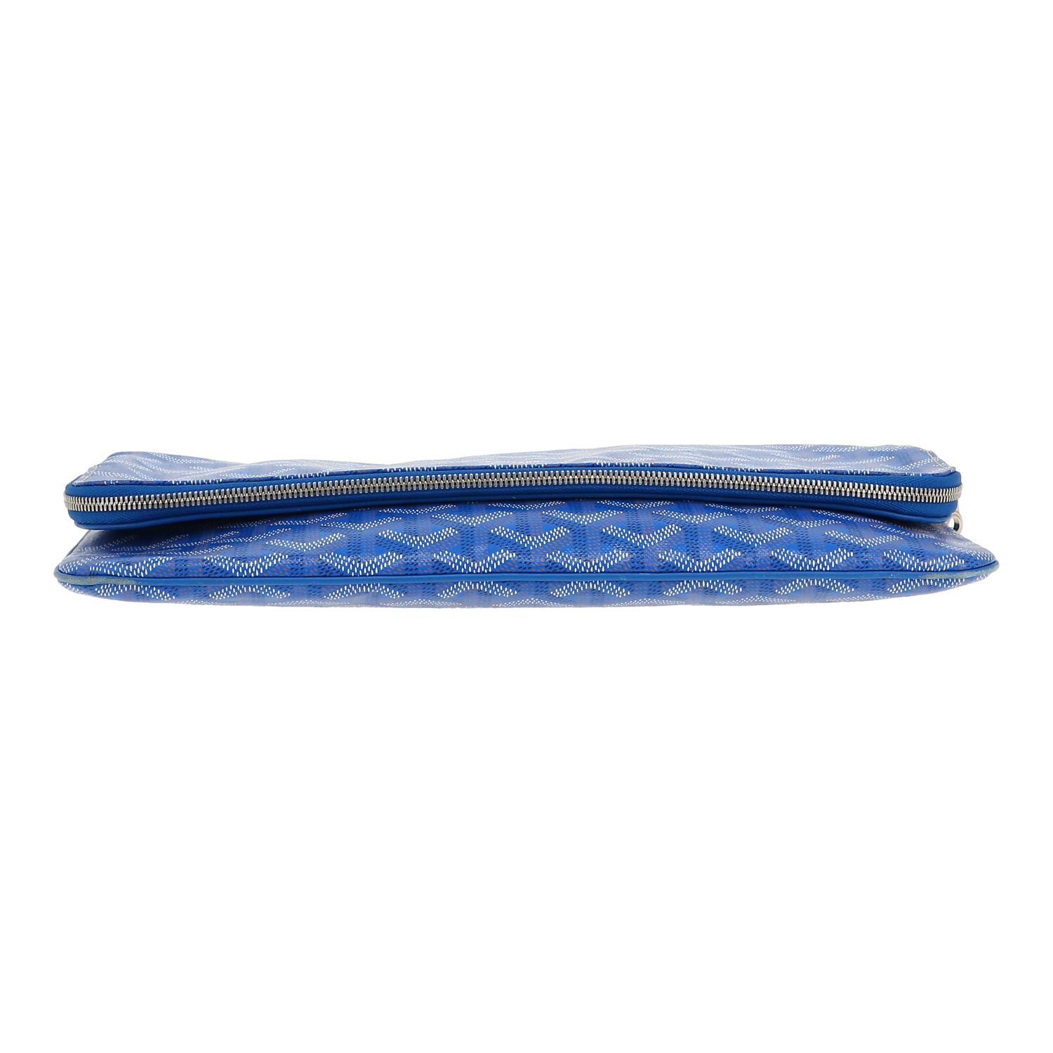 Pochette Goyard Sainte Marie in tela Goyardine blu - Detail D1