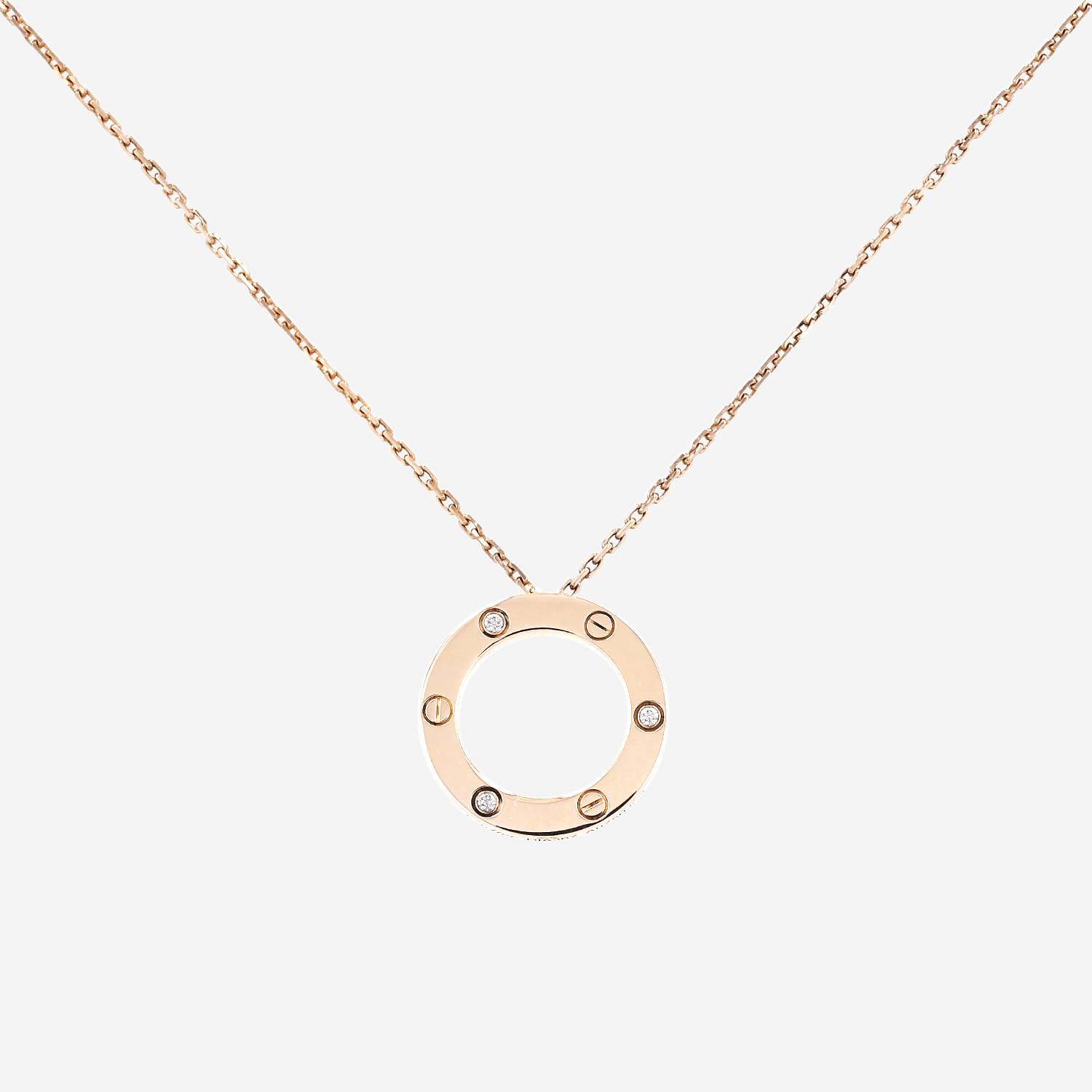 Ciondolo Cartier Love in oro rosa e diamanti