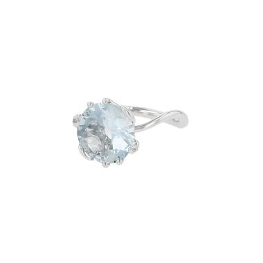 Bague Dior Oui en or blanc et aigue-marine