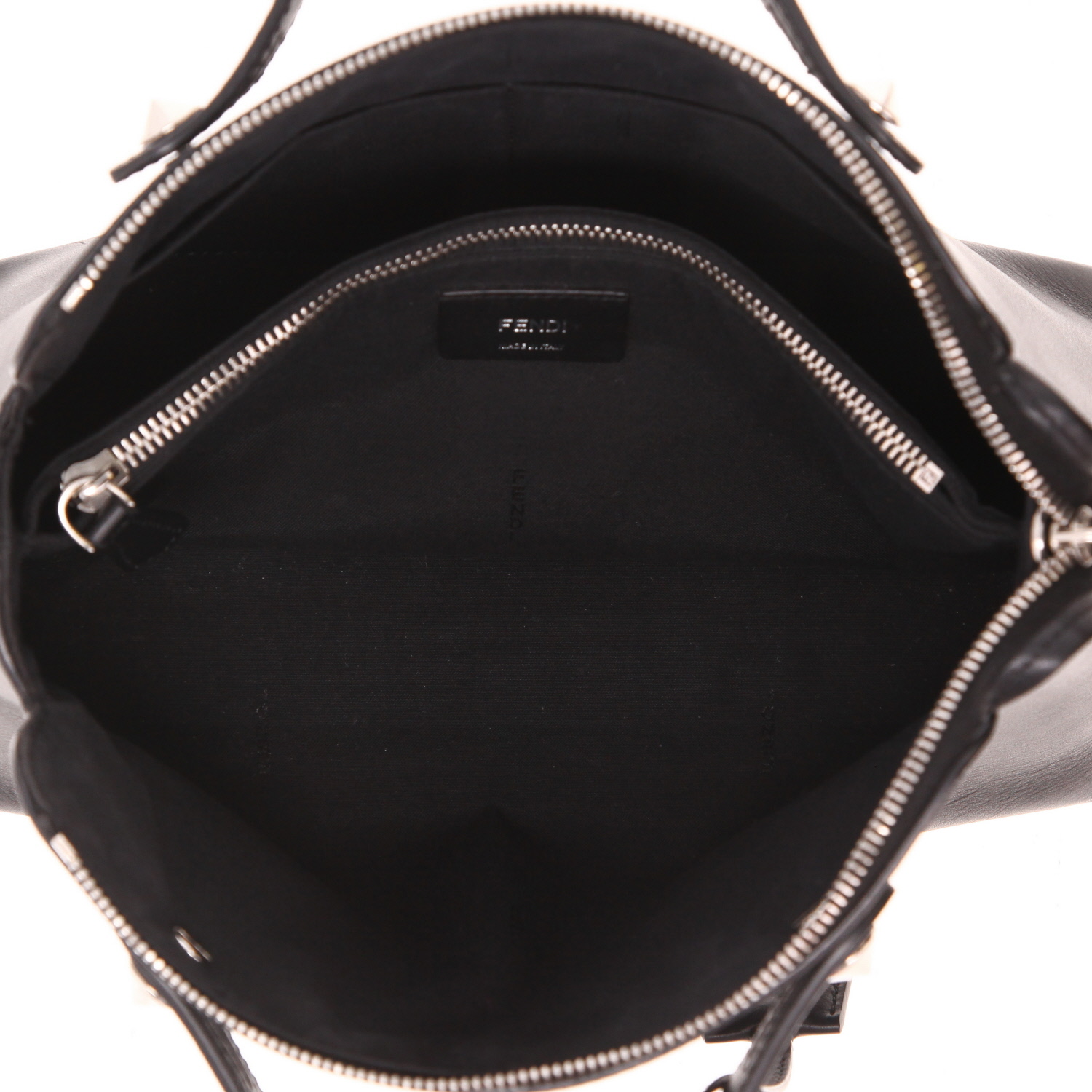 Fendi  By the way handbag  in black leather - Detail D3