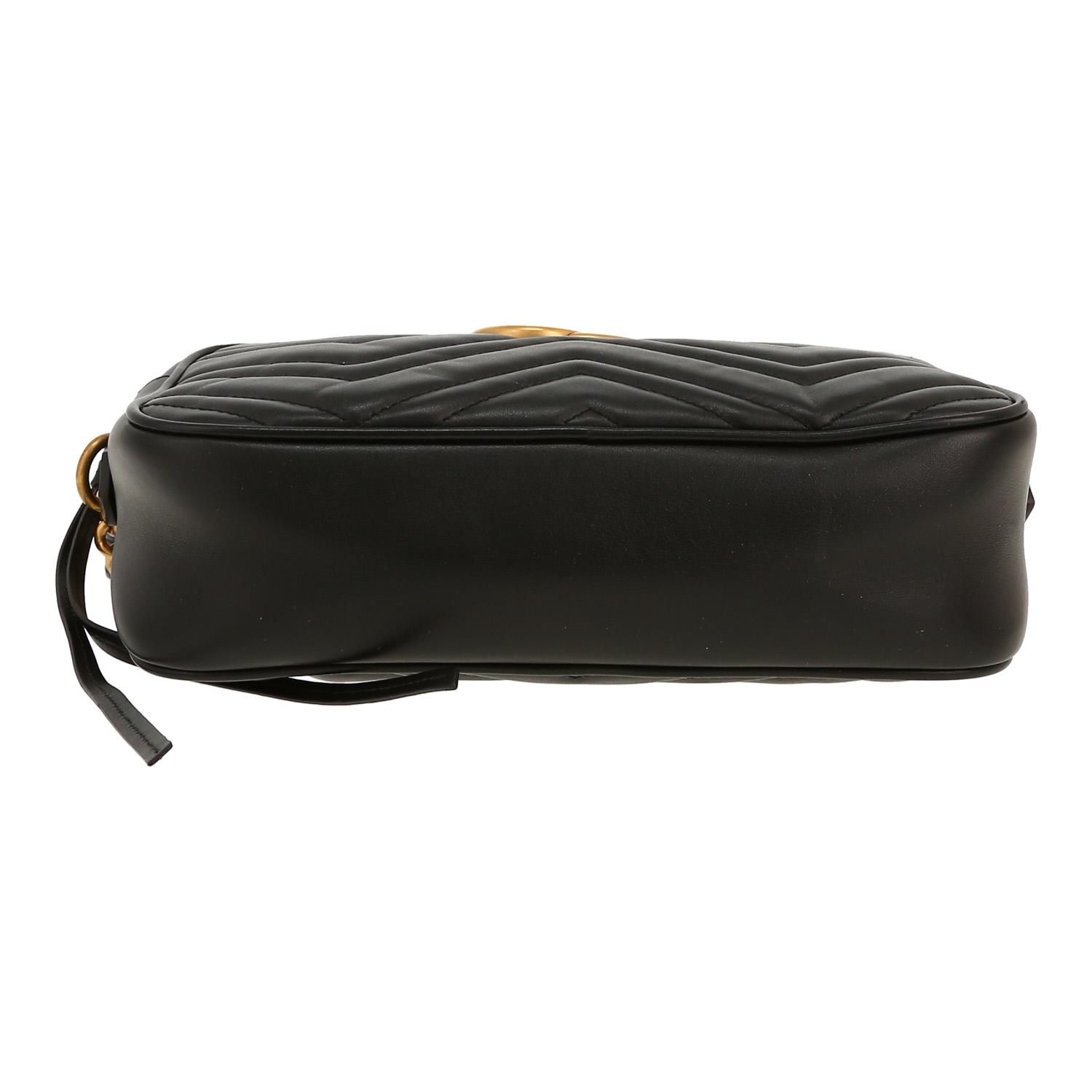 Gucci  GG Marmont Camera shoulder bag  in black quilted leather - Detail D1