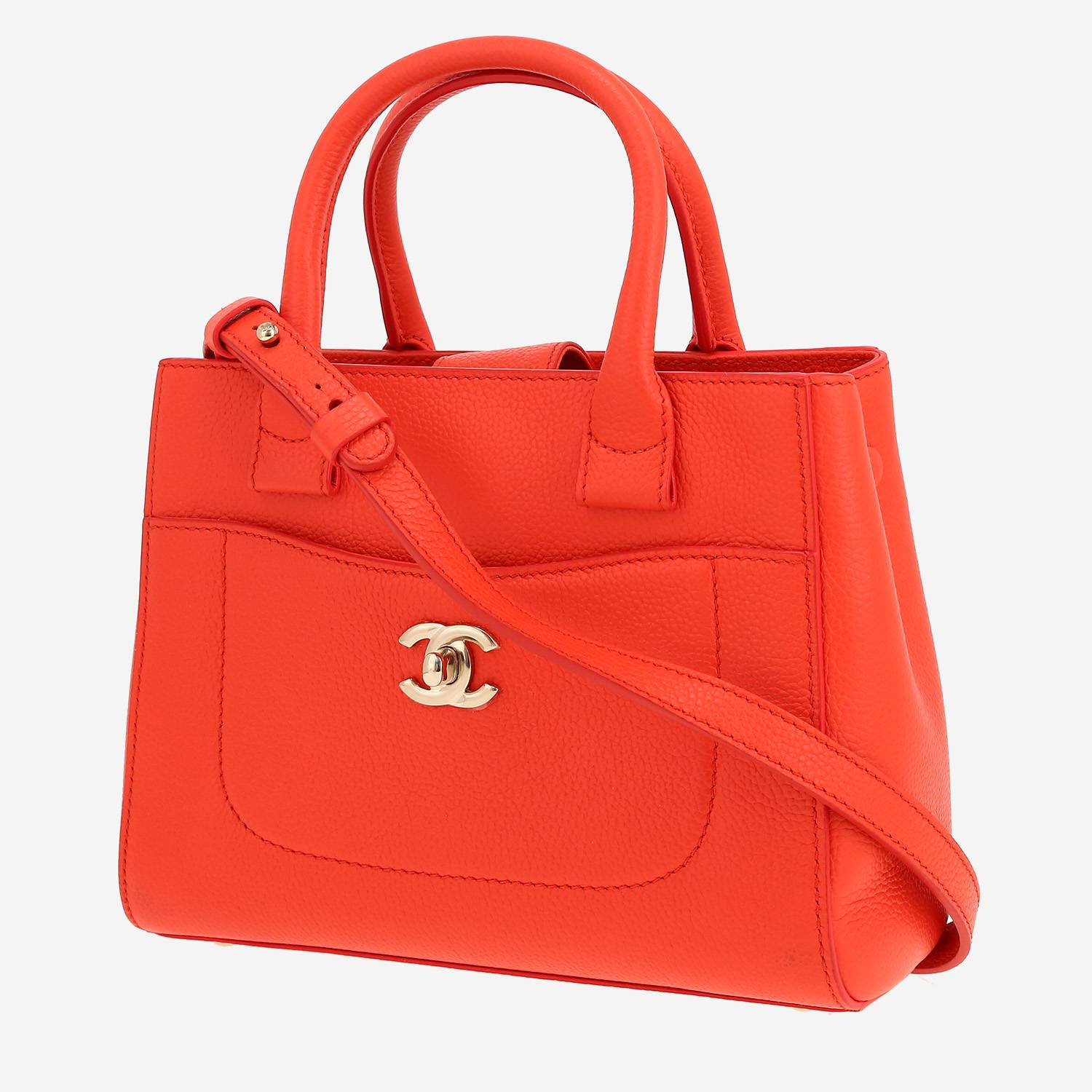 Borsa a tracolla Chanel  Neo Executive in pelle arancione