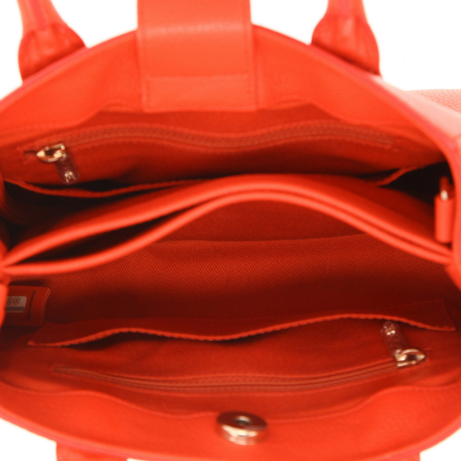 Borsa a tracolla Chanel  Neo Executive in pelle arancione - Detail D3