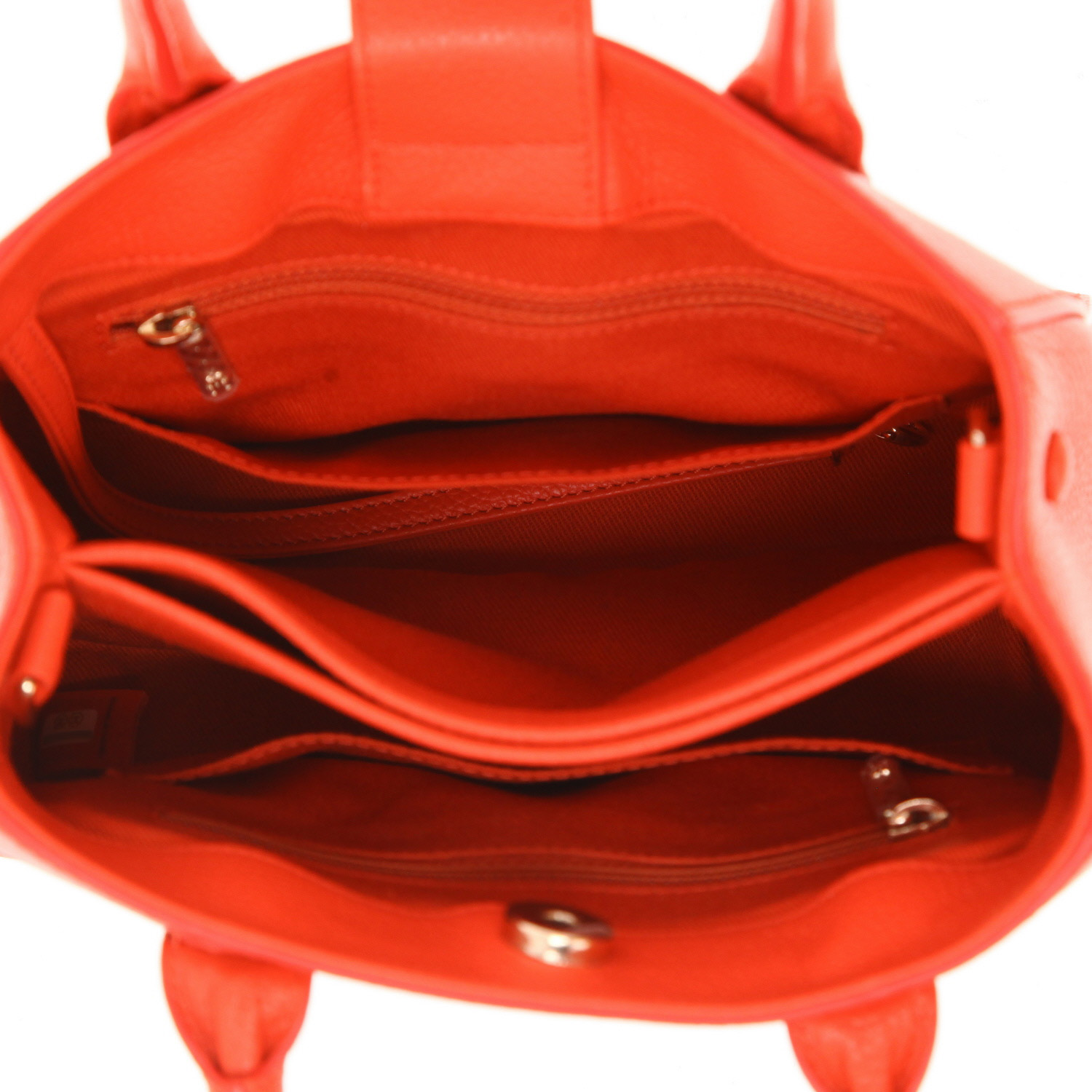 Borsa a tracolla Chanel  Neo Executive in pelle arancione - Detail D4