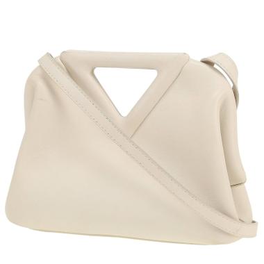 Borsa a tracolla Bottega Veneta  Point in pelle bianca