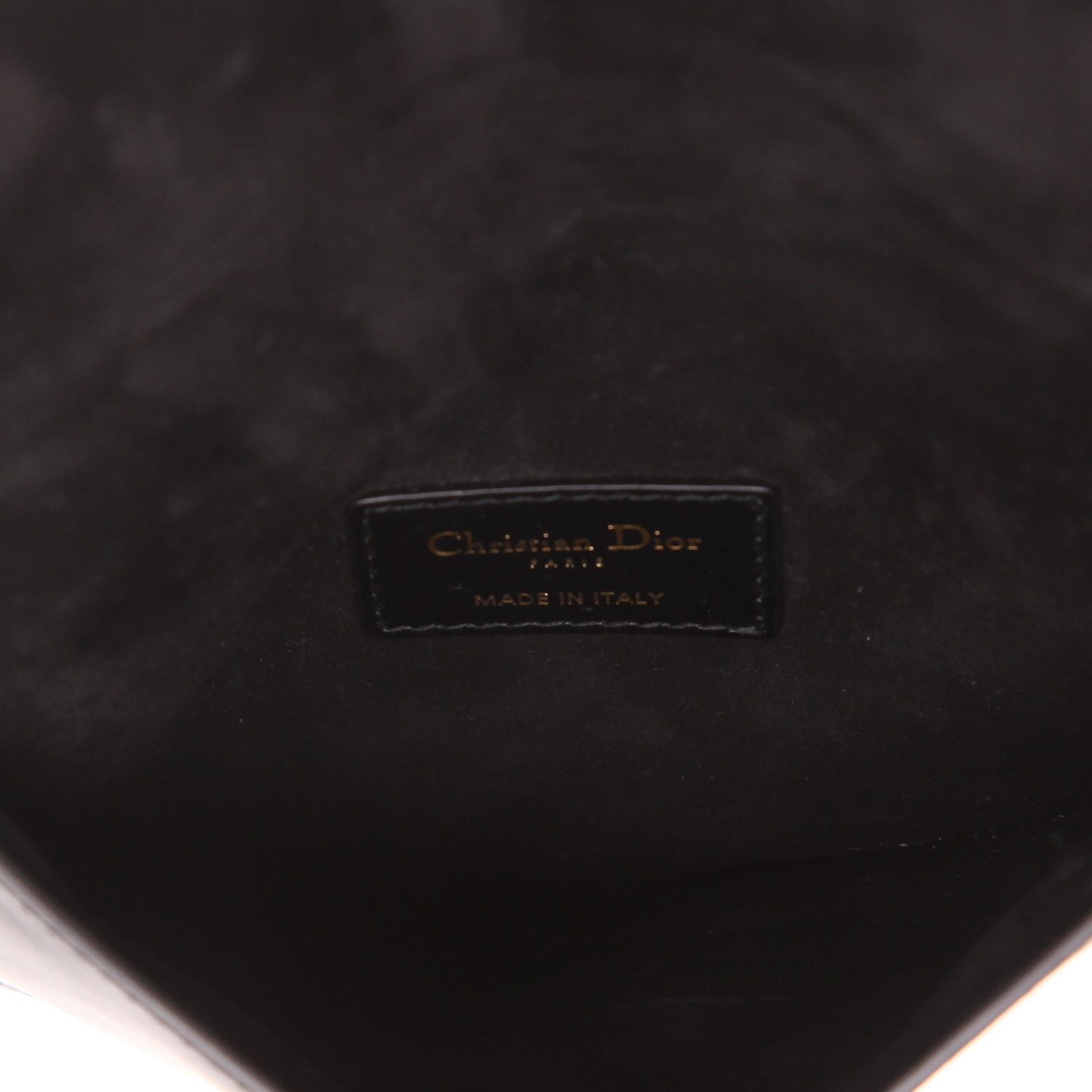 Pochette-ceinture Dior  Pochette Saddle en cuir noir - Detail D3