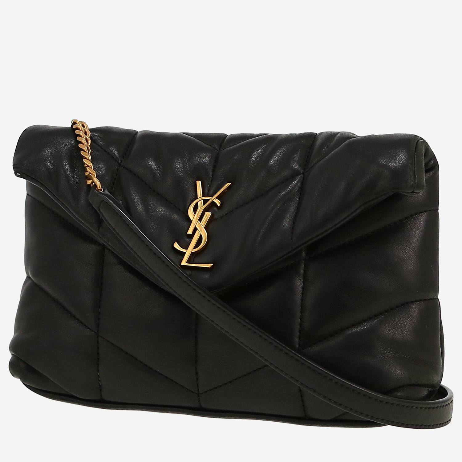 Borsa a tracolla Saint Laurent  Puffer in pelle nera