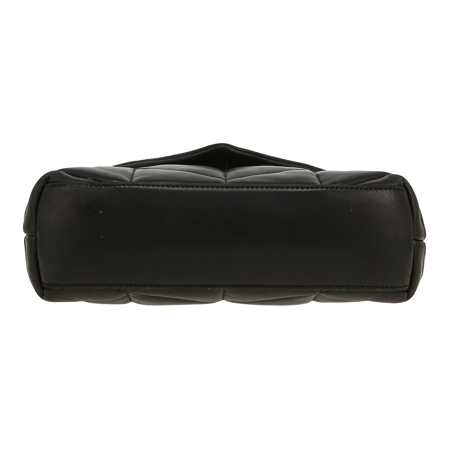 Bolso bandolera Saint Laurent  Puffer en cuero negro - Detail D1