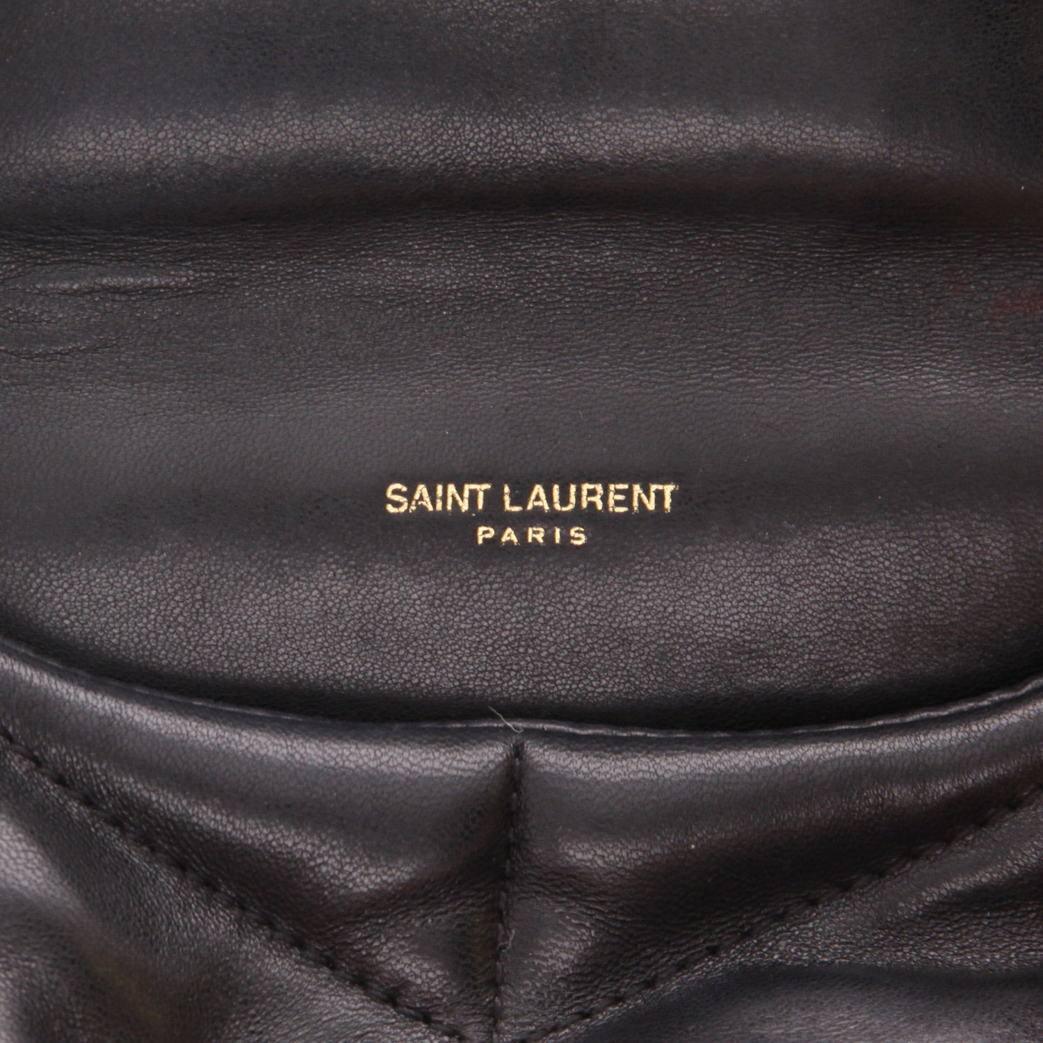 Bolso bandolera Saint Laurent  Puffer en cuero negro - Detail D2