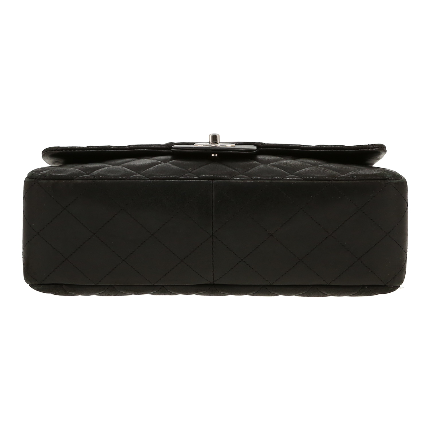 Sac bandoulière Chanel  Timeless Jumbo en cuir matelassé noir - Detail D1