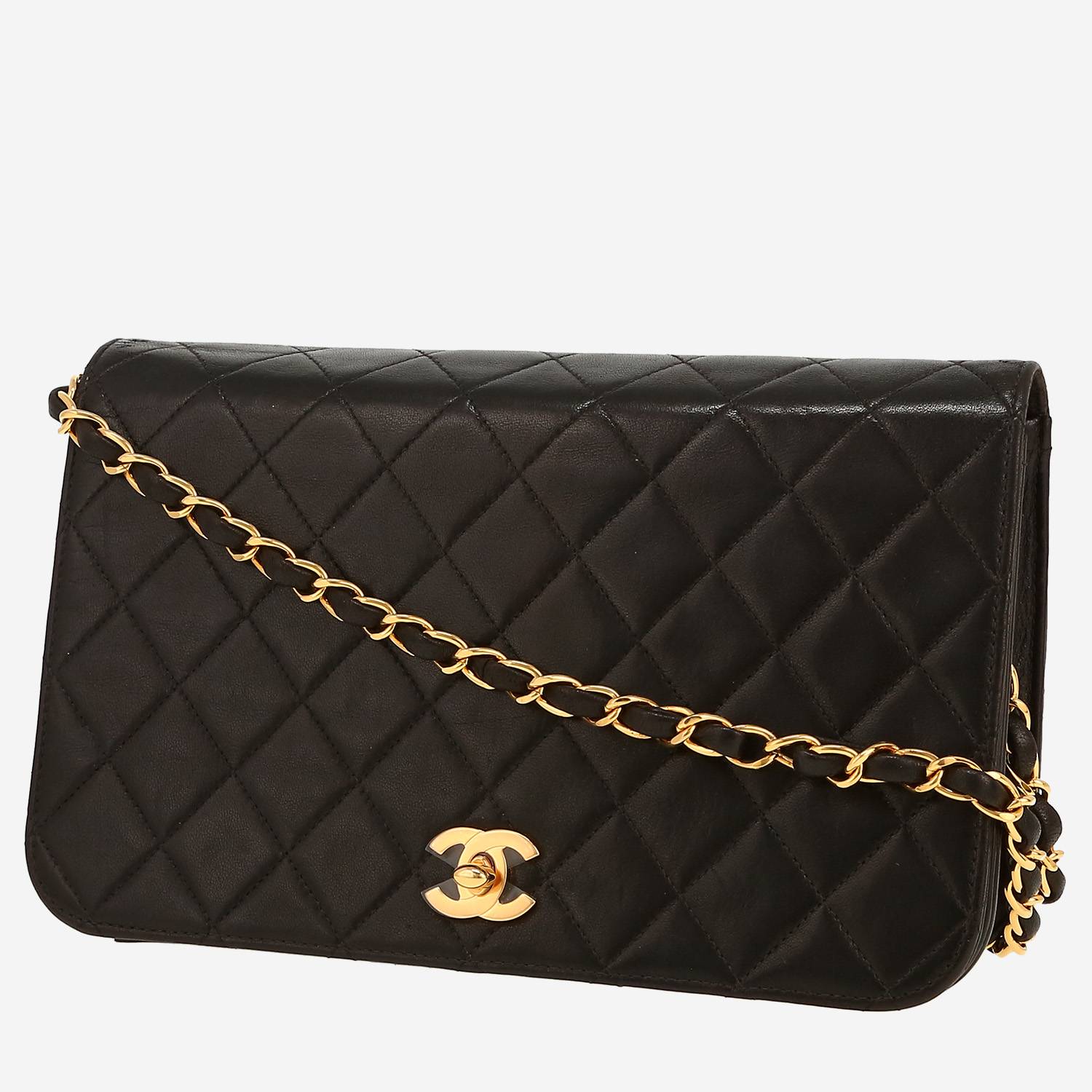 Borsa da spalla o a mano Chanel  Mademoiselle in pelle trapuntata nera