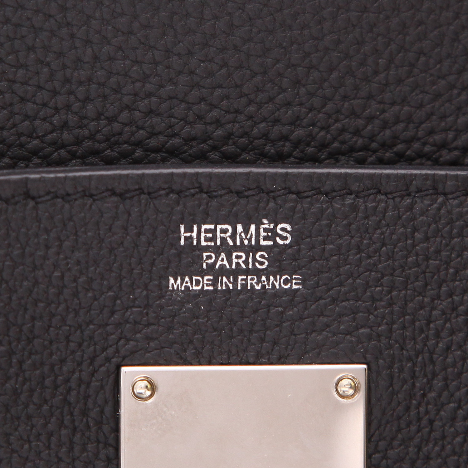 Hermès  HAC à Dos large model  shoulder bag  in black togo leather - Detail D2