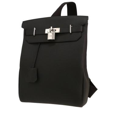 Borsa a tracolla Hermès  HAC à Dos modello grande  in pelle togo nera