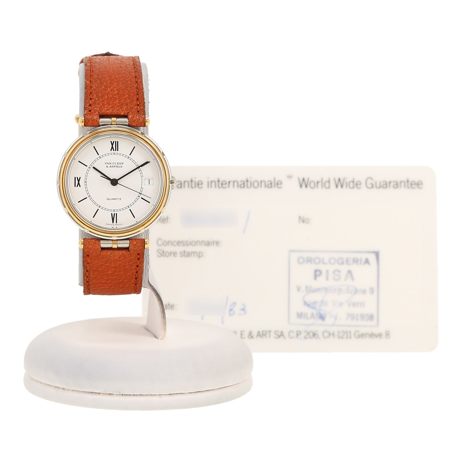 Van Cleef 
Arpels La Collection  in stainless steel and gold plated Circa 1980