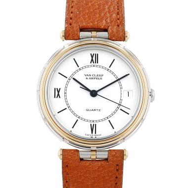 Van Cleef 
Arpels La Collection  in stainless steel and gold plated Circa 1980