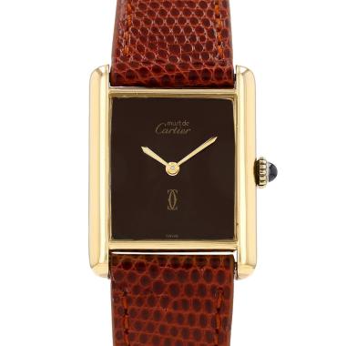 Montre Cartier Tank Must en vermeil Vers 1990