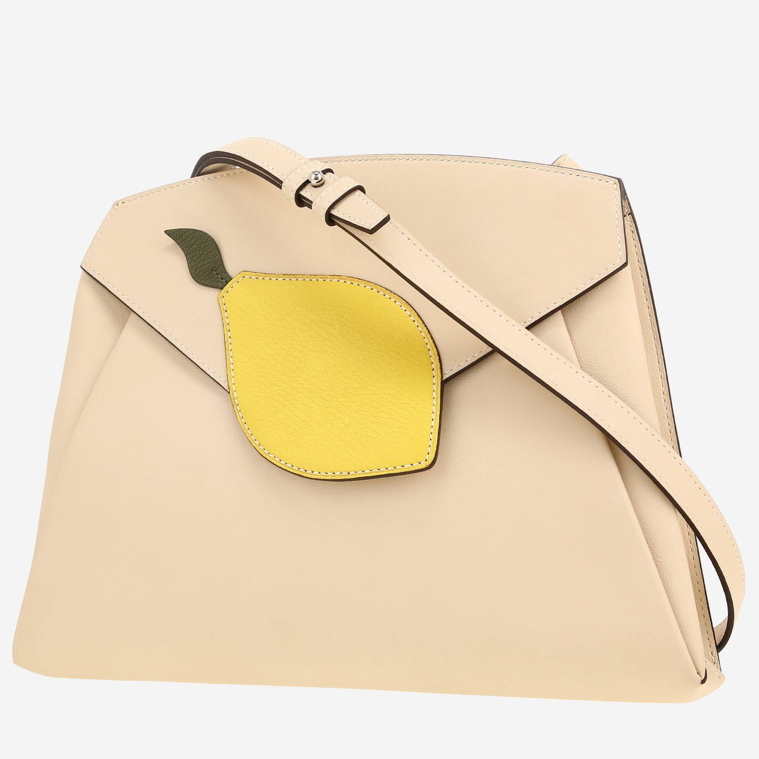 Sac/pochette Hermès   en cuir Swift Craie