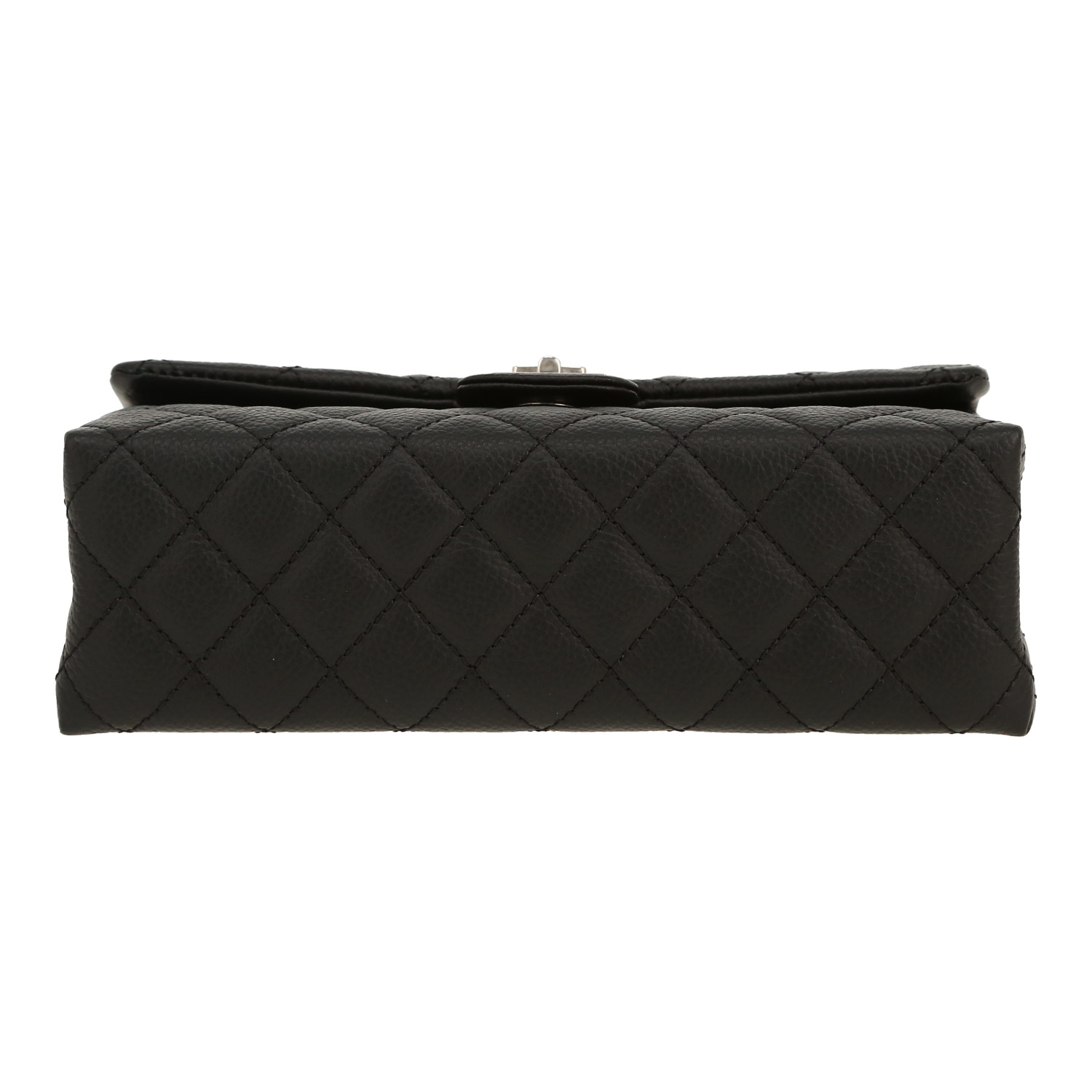 Chanel  Pochette ceinture clutch-belt  in black grained leather - Detail D1