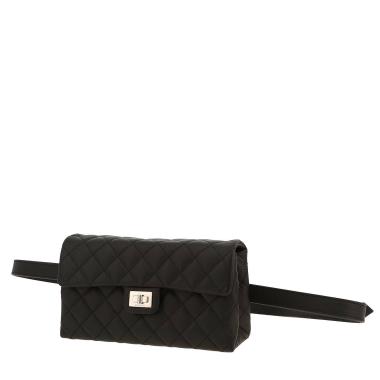Pochette-ceinture Chanel  Pochette ceinture en cuir grainé noir