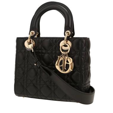 Borsa Dior  Lady Dior in pelle cannage nera