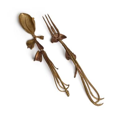 Set of two flatware pieces, 'Les Phagocytes' service - circa 1980/1991