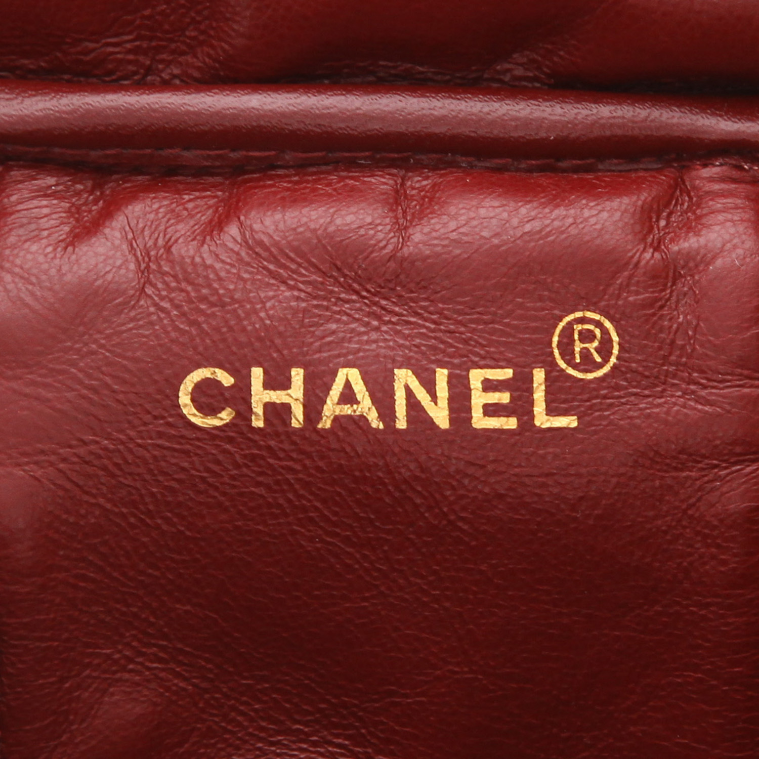 Vanity Chanel  Vintage en cuir matelassé noir - Detail D2