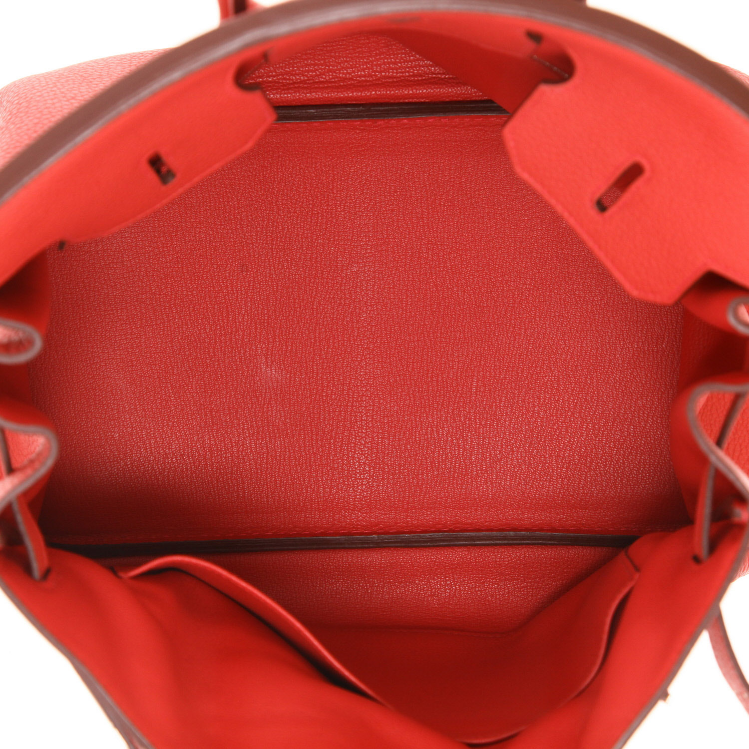 Bolso de mano Hermès  Birkin 35 cm en cuero togo rosa - Detail D3