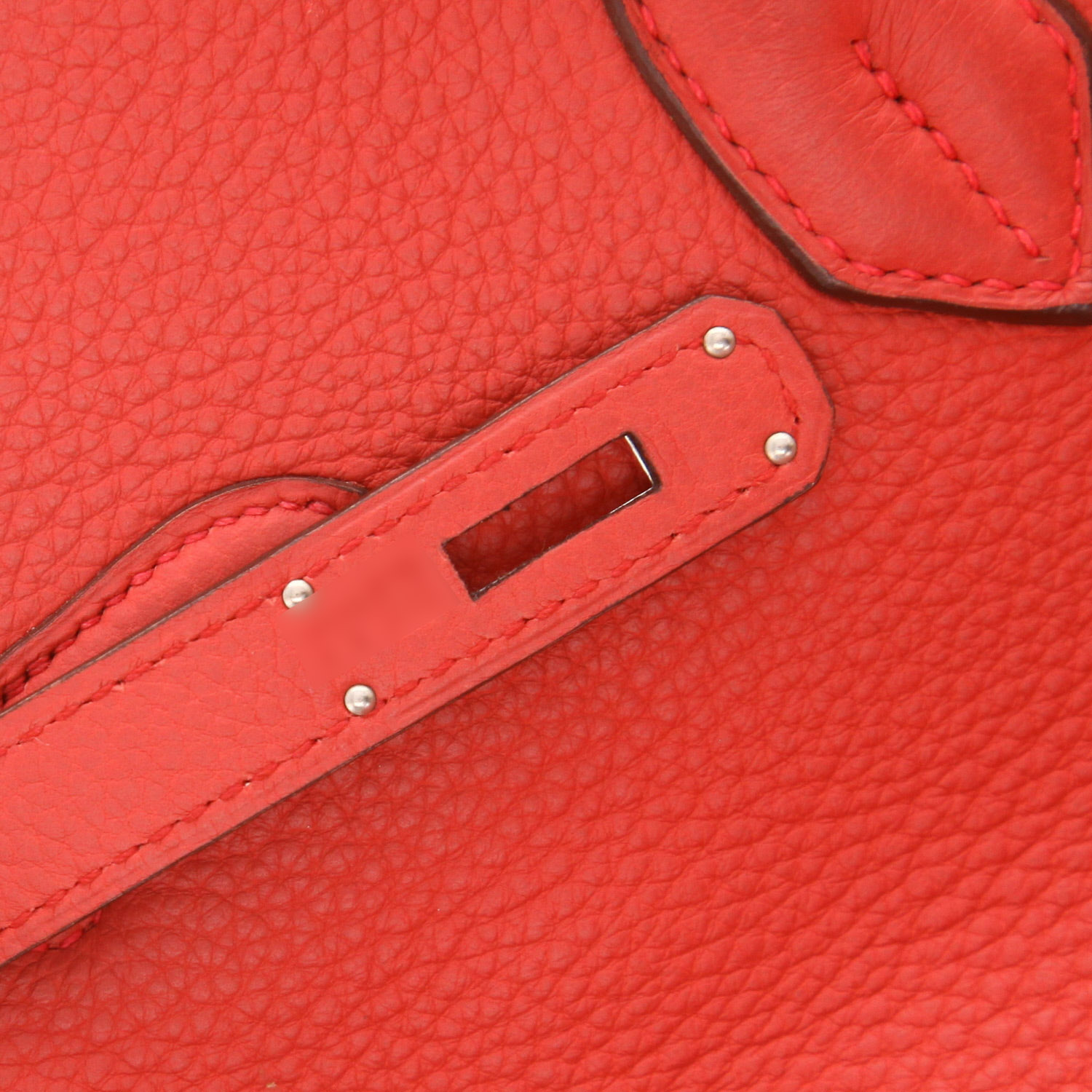 Borsa Hermès  Birkin 35 cm in pelle togo rosa - Detail D4