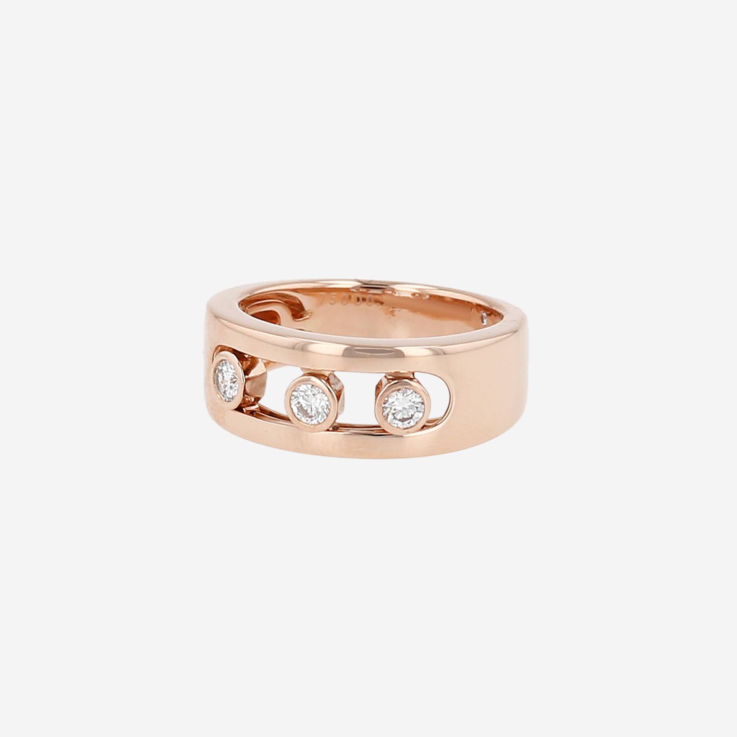 Messika Move ring in pink gold and diamonds