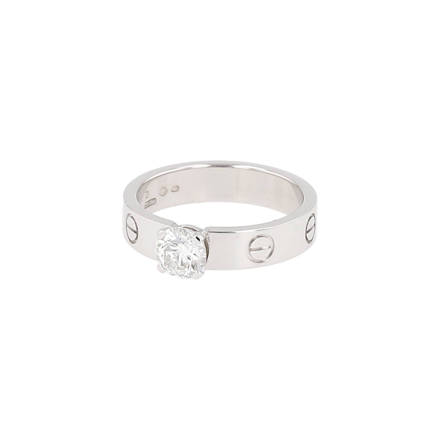 Bague Cartier Love solitaire diamant 0,50 carat occasion