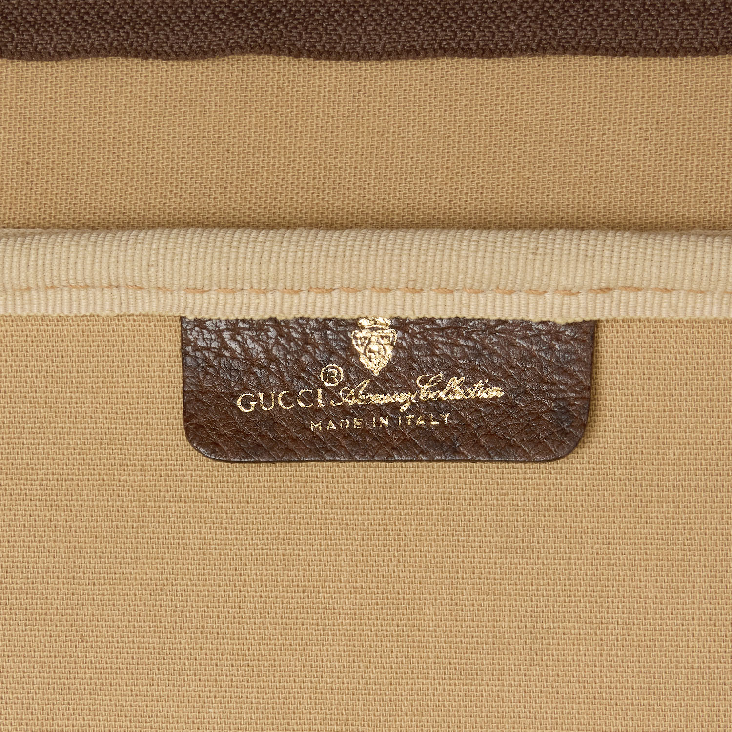 Gucci   soft suitcase  in beige "sûpreme GG" canvas - Detail D2