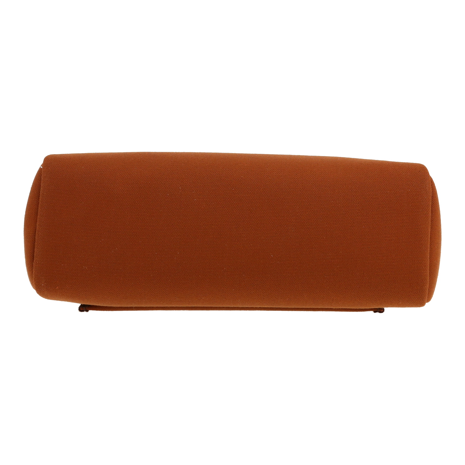 Hermès  Herbag bag worn on the shoulder or carried in the hand  in fawn canvas  and ebene leather - Detail D1