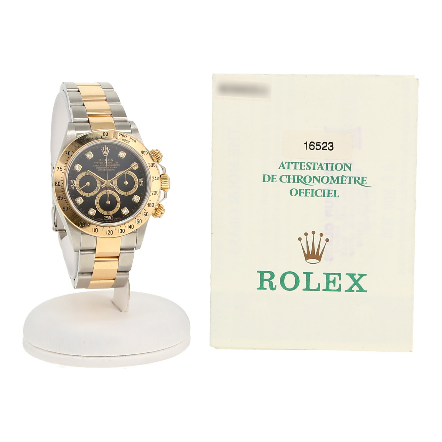 Montre Rolex Daytona Automatique en or et acier Ref: Rolex - 16523  Vers 1999