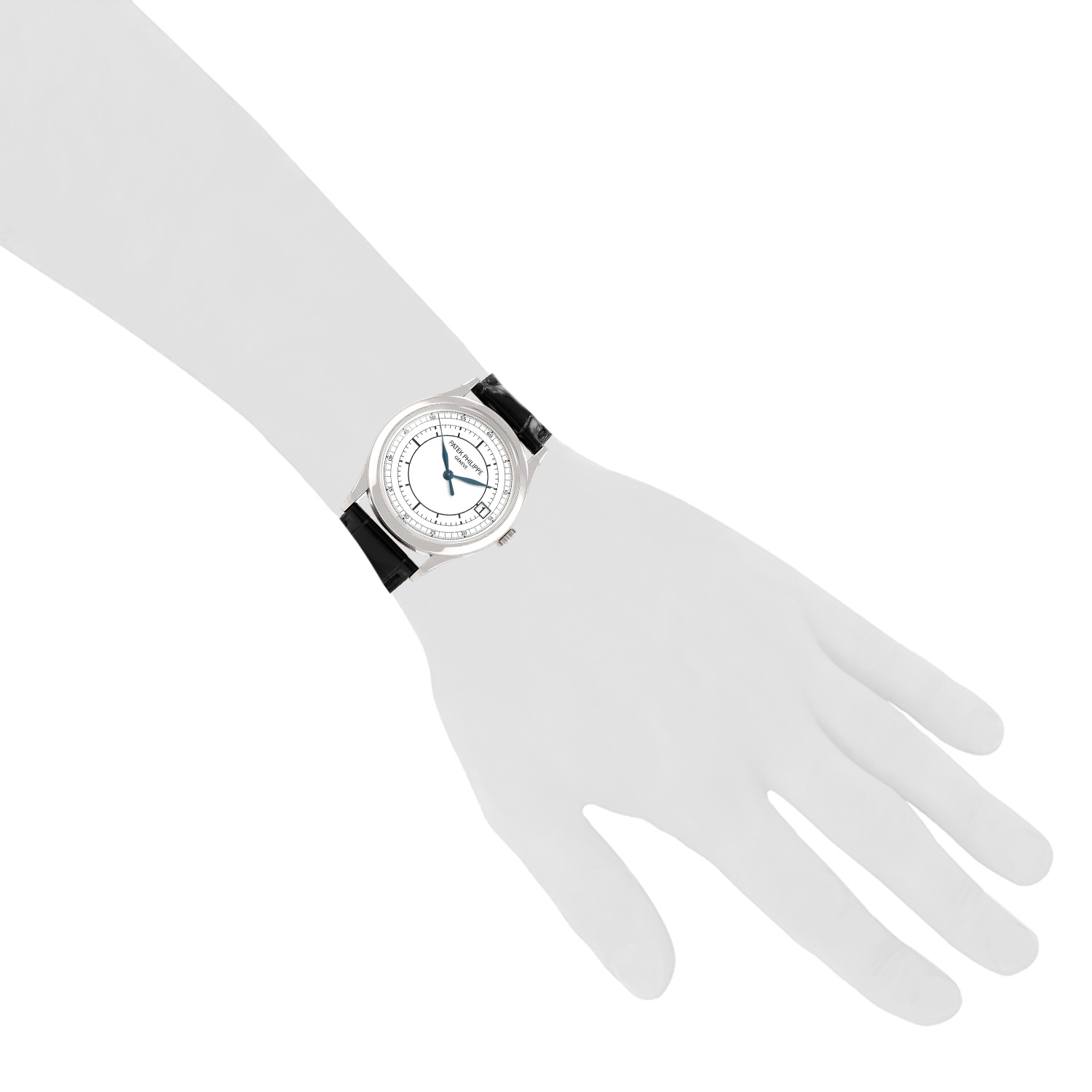 Patek Philippe Calatrava  in white gold Ref: Patek Philippe - 5296  Circa 2000 - Detail D1