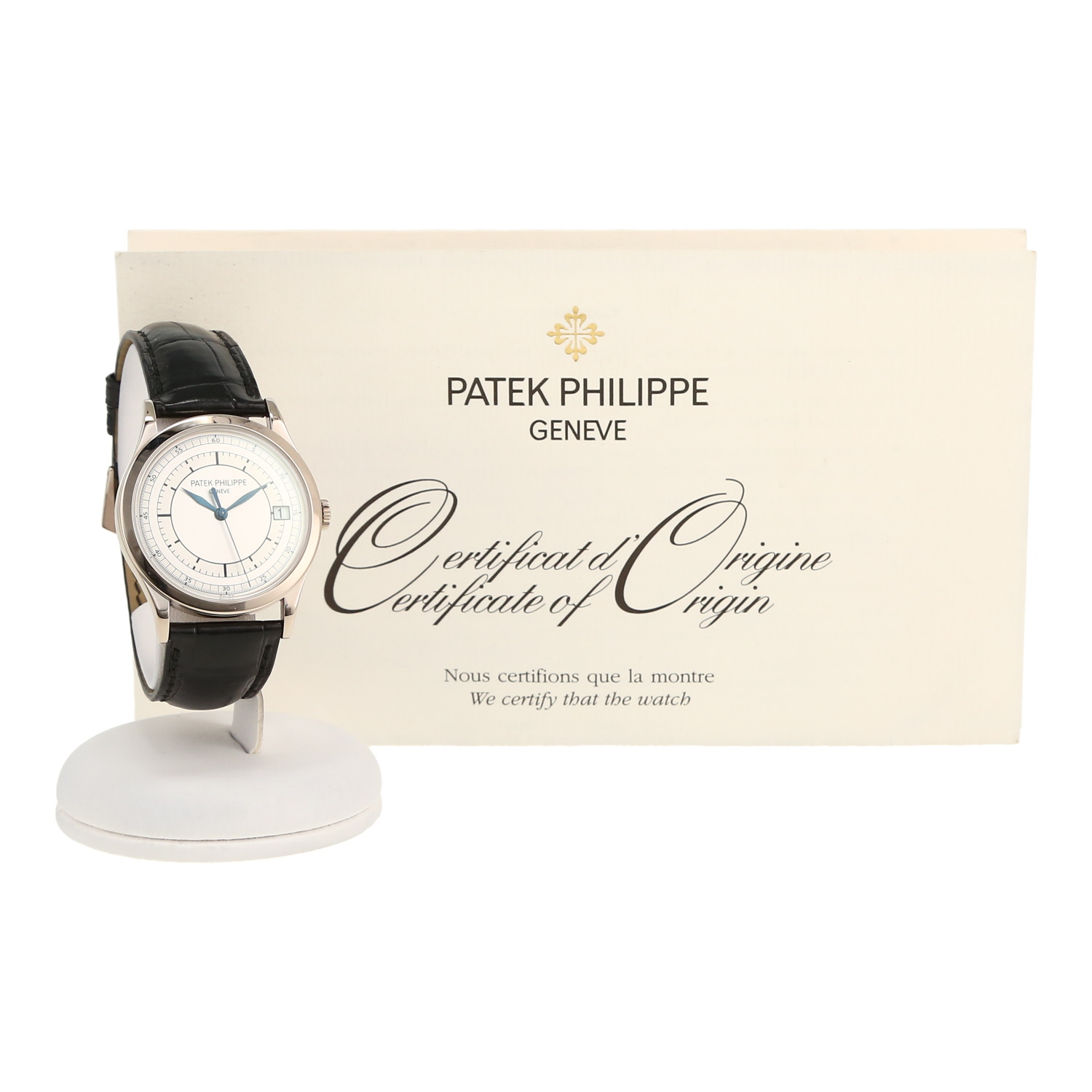 Montre Patek Philippe Calatrava en or blanc Ref: Patek Philippe - 5296  Vers 2000 Montre Patek Philippe Calatrava en or blanc Ref: Patek Philippe - 5296  Vers 2000
