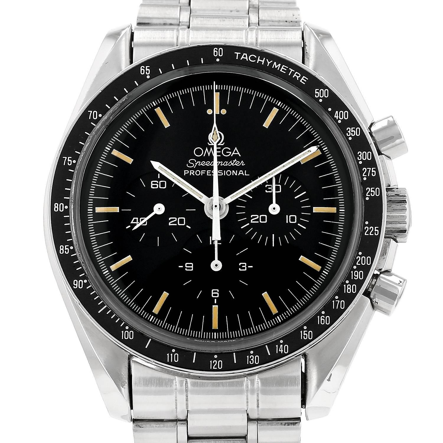 Montre Omega Speedmaster en acier Ref: Omega - 145022 Vers 1990 Montre Omega Speedmaster en acier Ref: Omega - 145022 Vers 1990