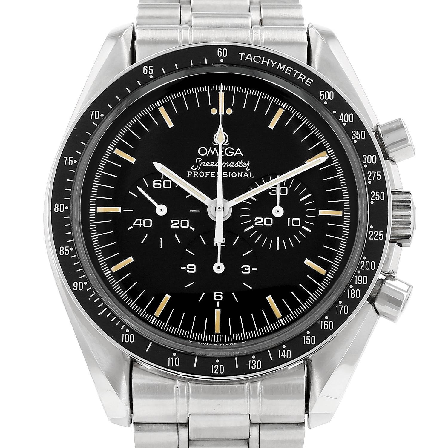 Montre Omega Speedmaster en acier Ref: Omega - 145022 Vers 1990 Montre Omega Speedmaster en acier Ref: Omega - 145022 Vers 1990