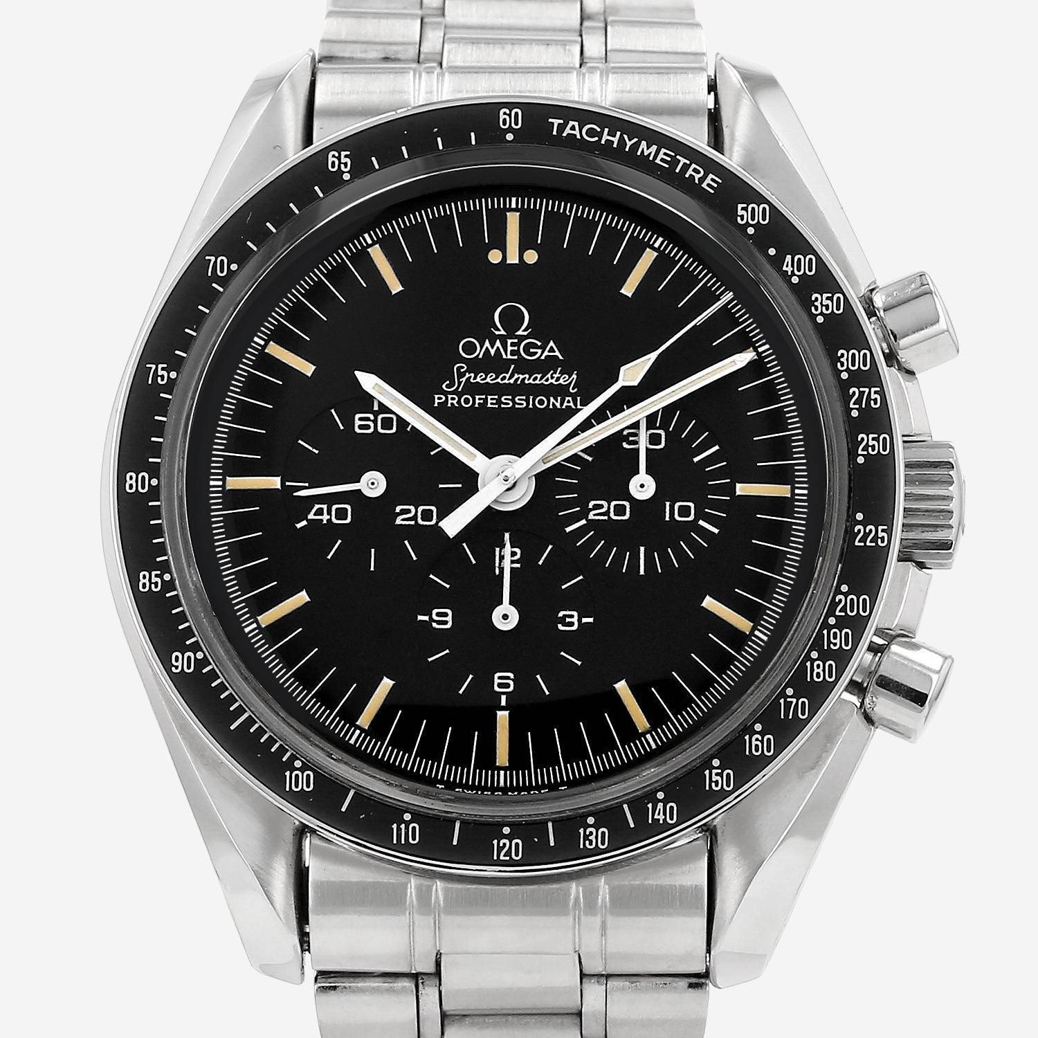 Orologio Omega Speedmaster in acciaio Ref: Omega - 145022  Circa 1990