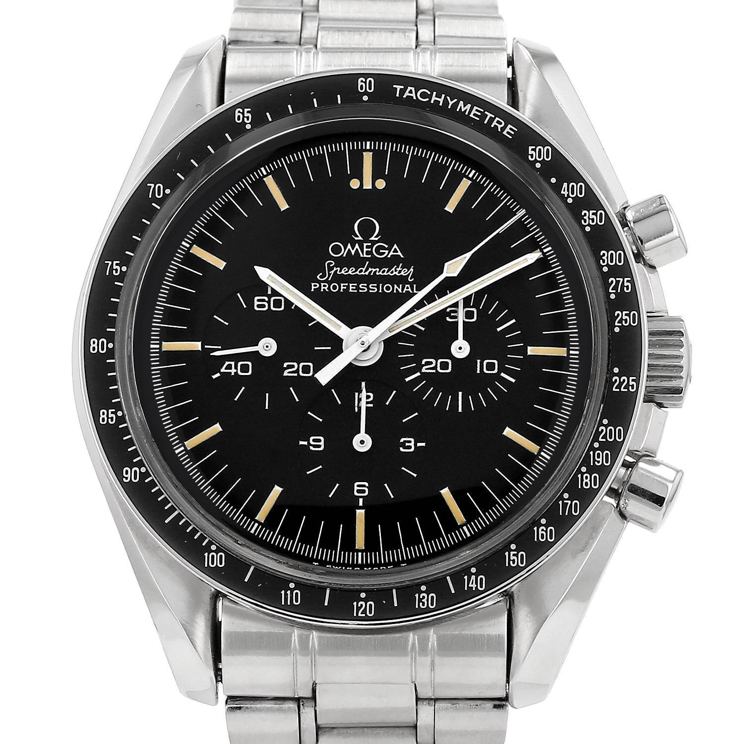 Montre Omega Speedmaster en acier Ref: Omega - 145022 Vers 1990 Montre Omega Speedmaster en acier Ref: Omega - 145022 Vers 1990