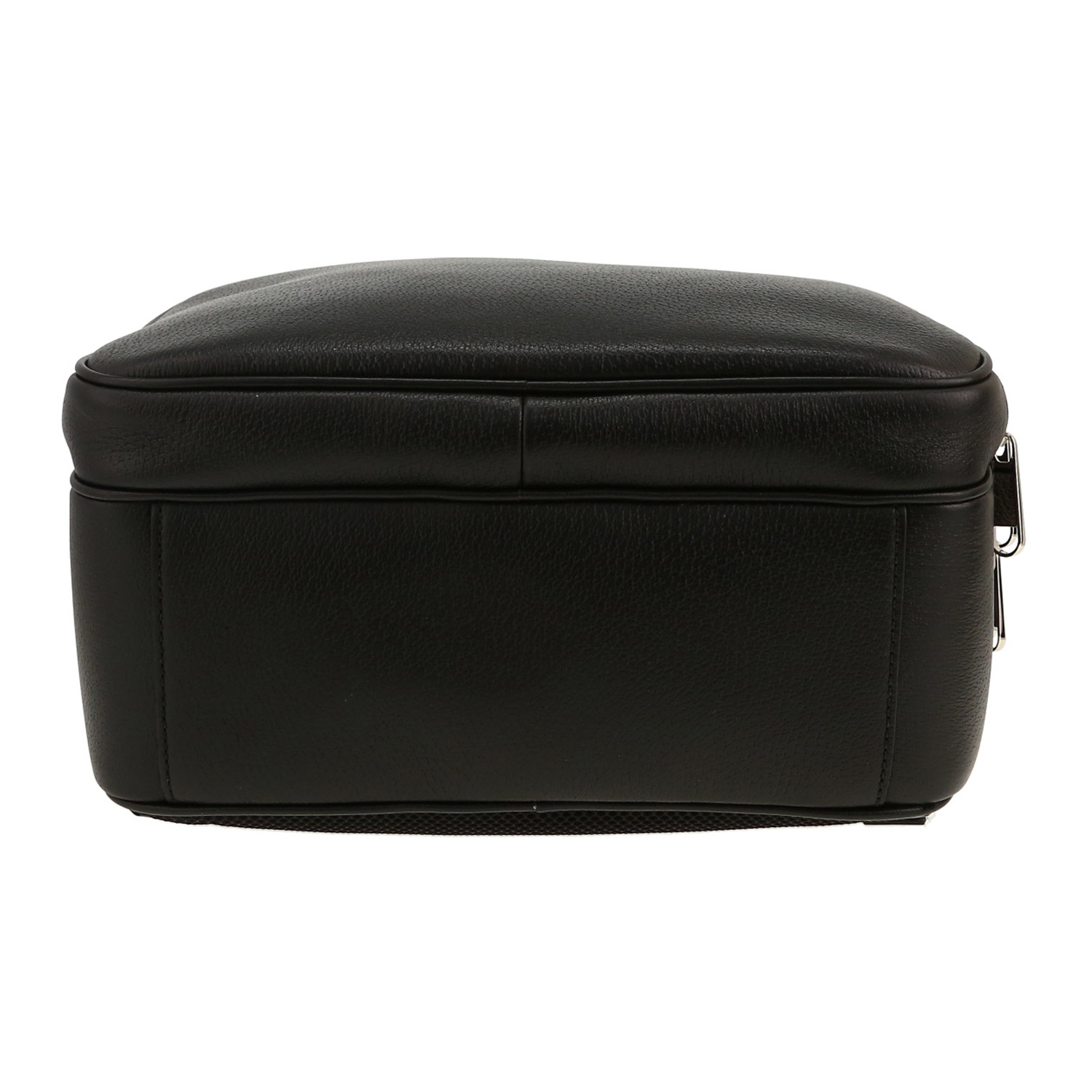 Sac à dos Gucci   en toile siglée et cuir noir - Detail D1