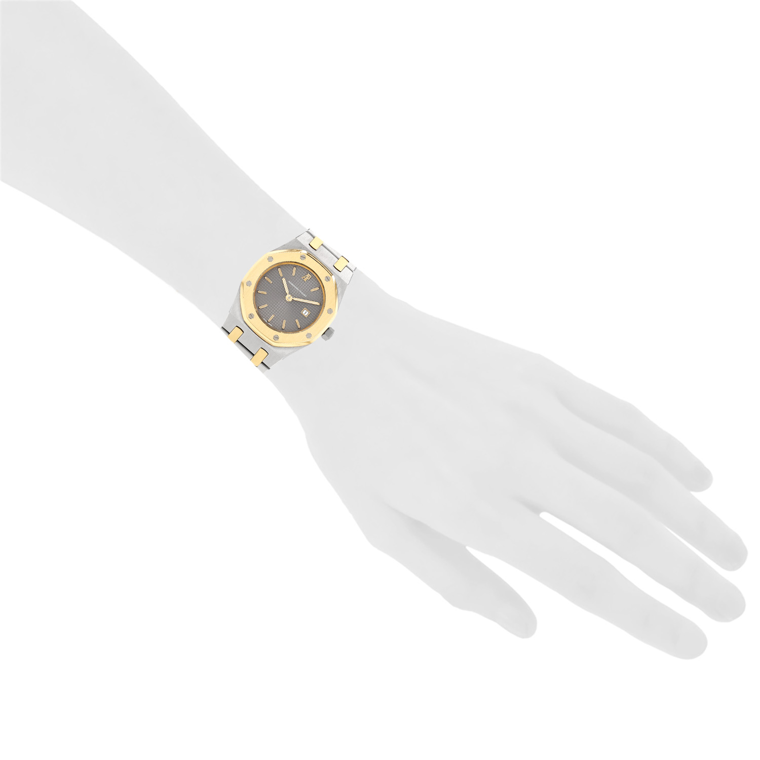 Montre Audemars Piguet Lady Royal Oak en or et acier Vers 1990 - Detail D1