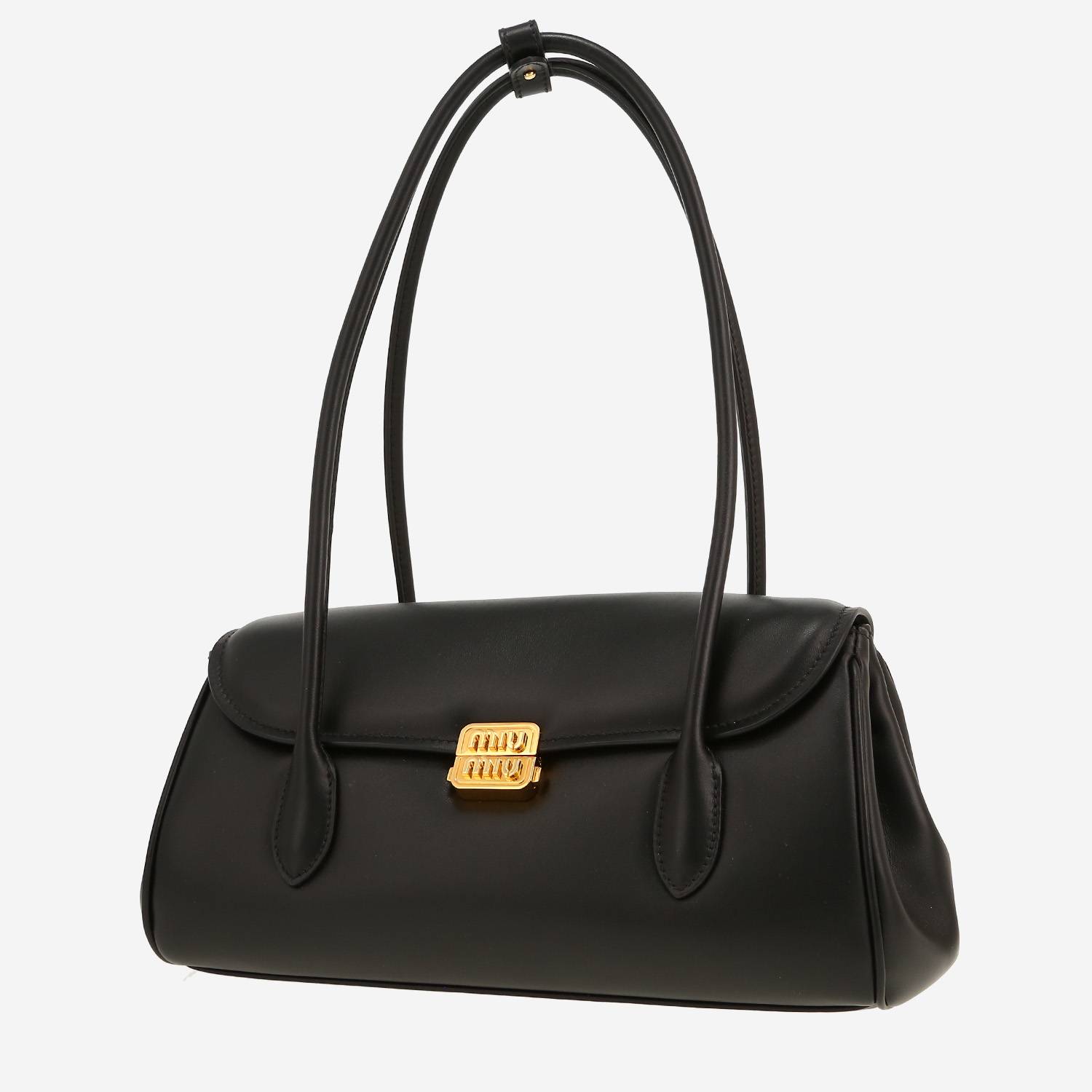 Bolso de mano Miu Miu   en cuero negro