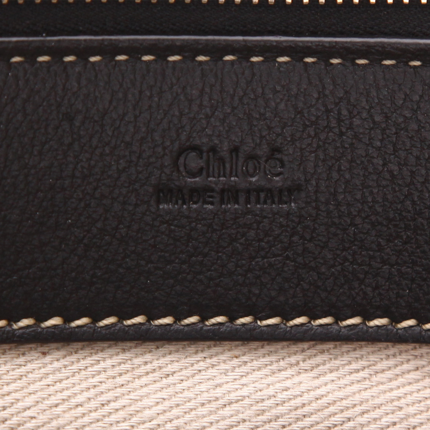 Bolso bandolera Chloé  Edith en cuero negro - Detail D2