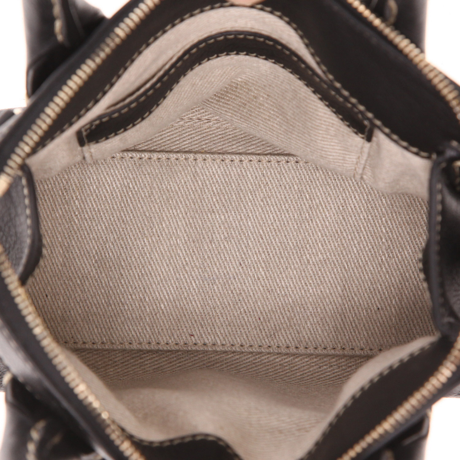 Chloé  Edith shoulder bag  in black leather - Detail D3