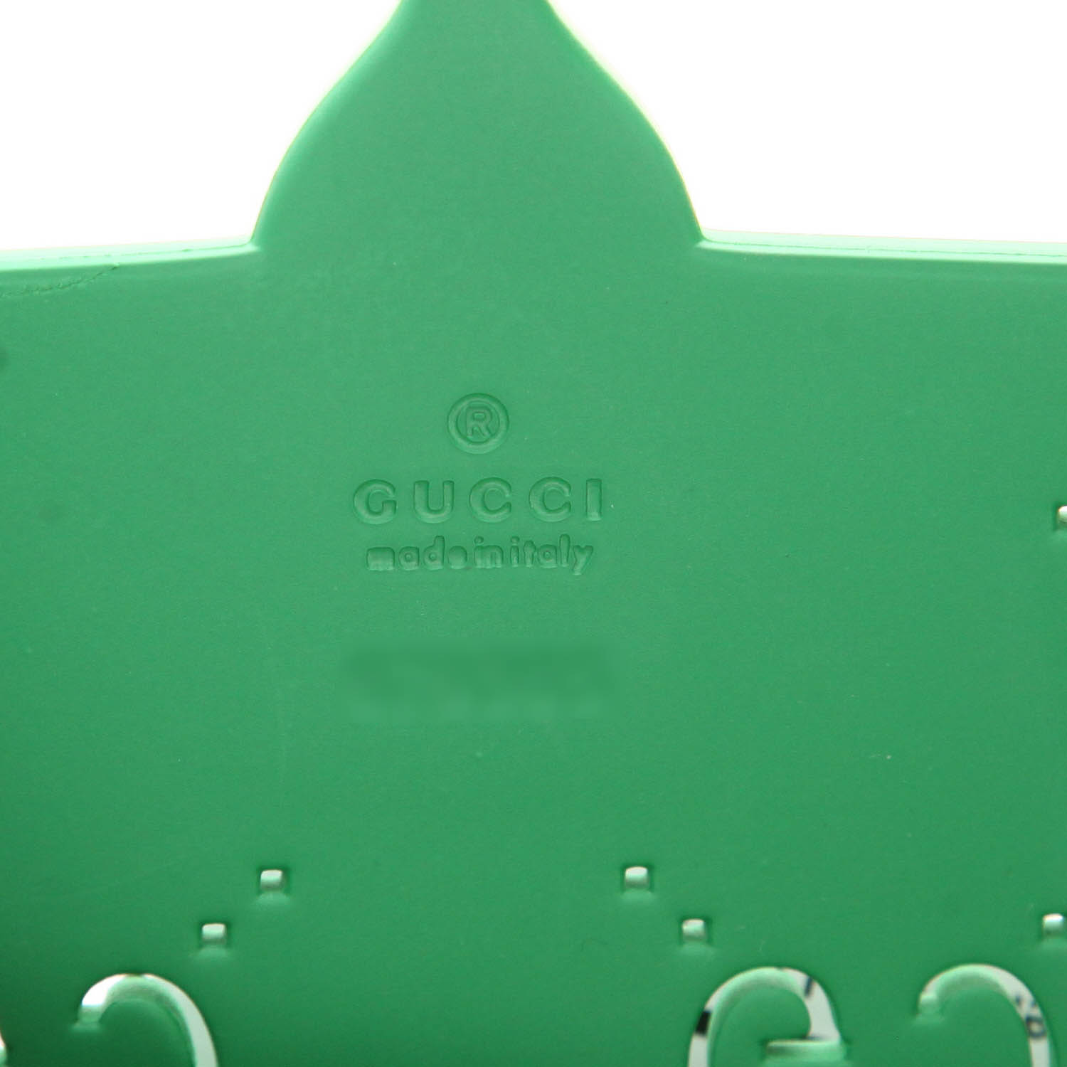 Gucci   shopping bag  in green plastic - Detail D2