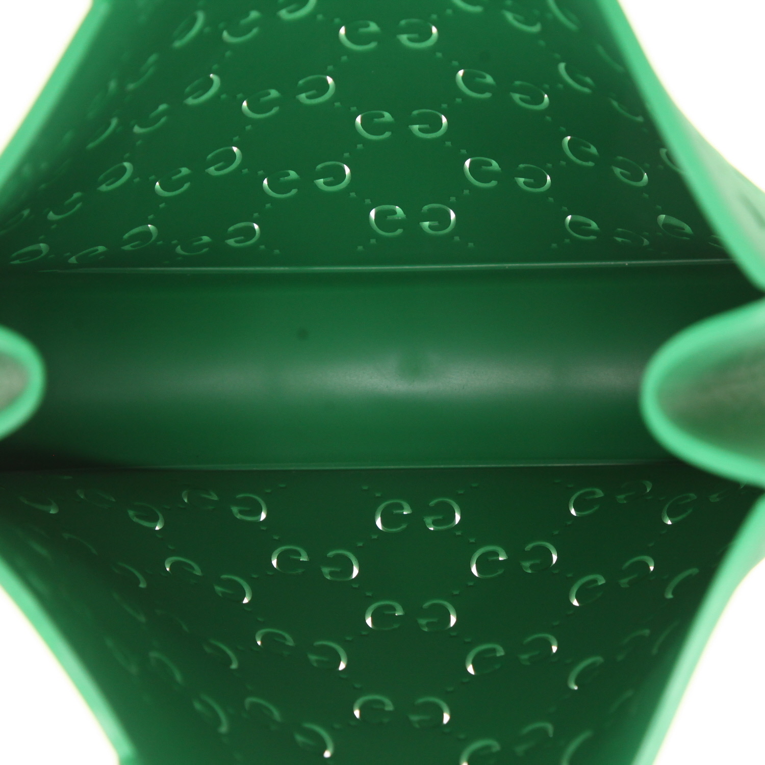 Gucci   shopping bag  in green plastic - Detail D3