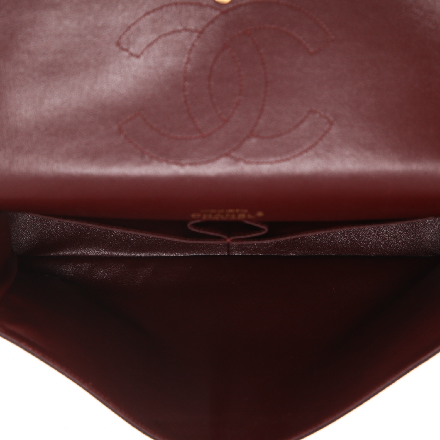 Sac bandoulière Chanel  Timeless Maxi Jumbo en cuir grainé matelassé noir - Detail D3